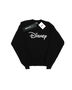Disney Dames/Dames Mickey Mouse Logo Head Sweatshirt (Zwart)