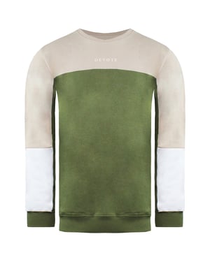 Devote London Mens Olive Nude Sweater