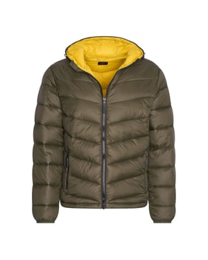 Cappuccino Italia Jacka vinter Hooded Vinterjacka Army Green
