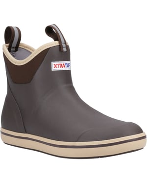 Xtratuf Enkellaars Rubber Chocolate/Tan Wellington Laarzen