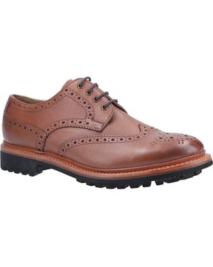 Cotswold Quenington Commando Bruine Leren Veterschoenen Voor Heren