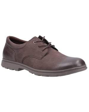 Hush Puppies Trevor Bruna Läderskor För Män Med Snörning