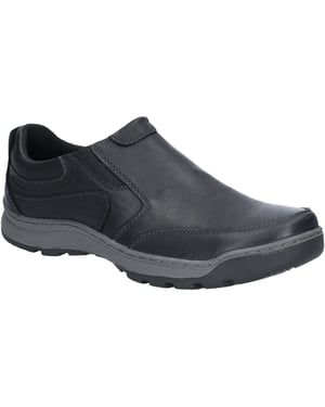 Hush Puppies Mens Jasper Slip On Vadderad Memory Foam Träningsskor