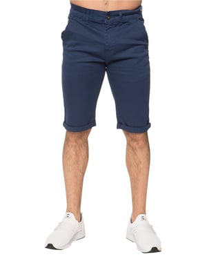 Enzo Men's Slim Fit Stretch Chino Shorts