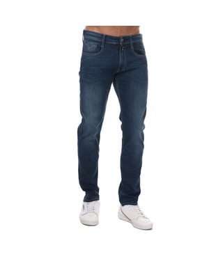 Men's Replay Anbass Slim Fit Stretch Jeans in Denim