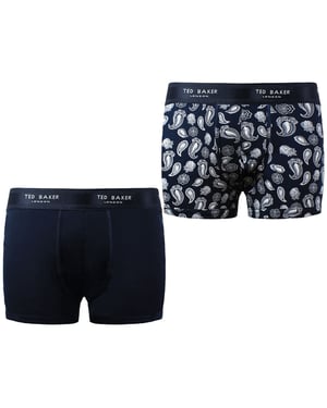Ted Baker Claytt 2-Pack heren marine modal zwembroek