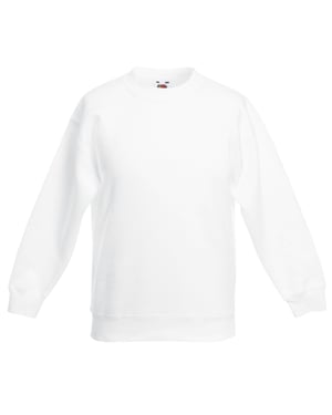 Fruit Of The Loom Kinder Unisex Set Lange Mouwen (2 stuks) (Wit)