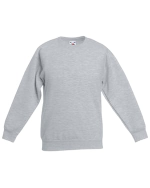 Fruit Of The Loom Kinder Unisex Set Lange Mouwen (2 stuks) (Heather Grijs)