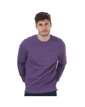 Lyle en Scott sweatshirt met ronde hals voor heren, paars