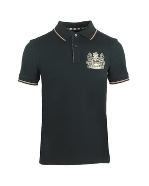 Aquascutum Aldis Crest Black Polo Shirt