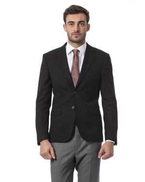 Billionaire Italian Couture Herenblazer van zwarte wol