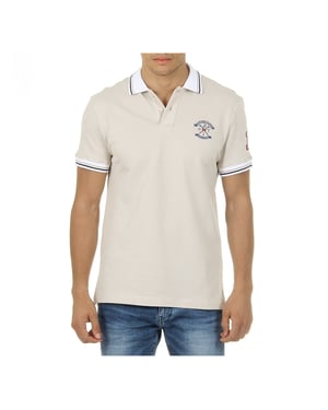 Ufford & Suffolk Polo Club Mens Polo Short Sleeves Beige FURIA