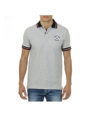 Ufford & Suffolk Polo Club Mens Polo Short Sleeves Grey NOTTE