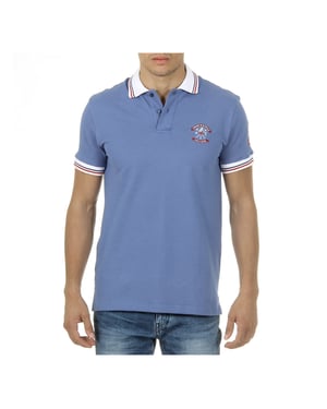 Ufford & Suffolk Polo Club Mens Polo Short Sleeves Light Blue DAGO