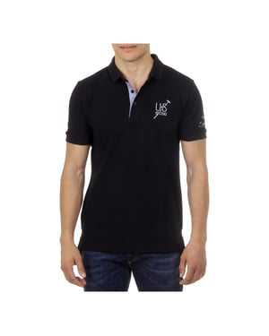 Ufford & Suffolk Polo Club Mens Polo Short Sleeves US026 BLACK