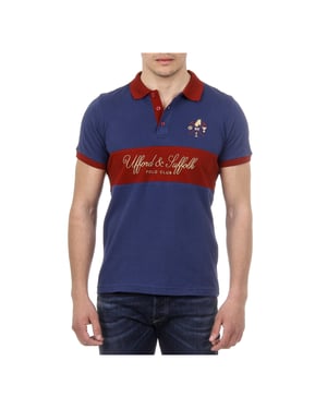 Ufford & Suffolk Polo Club Mens Polo Short Sleeves US002 NAVY BLUE
