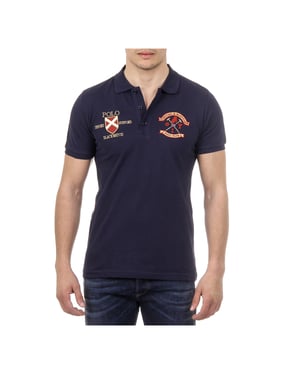 Ufford & Suffolk Polo Club Mens Polo Short Sleeves US007 NAVY BLUE