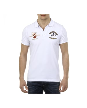 Ufford & Suffolk Polo Club Mens Polo Short Sleeves US007 WHITE