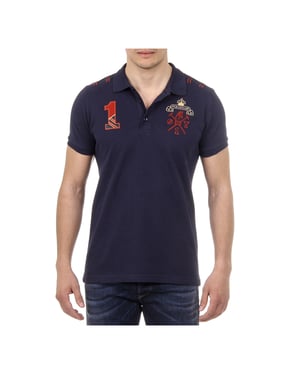 Ufford & Suffolk Polo Club Mens Polo Short Sleeves US008 NAVY BLUE