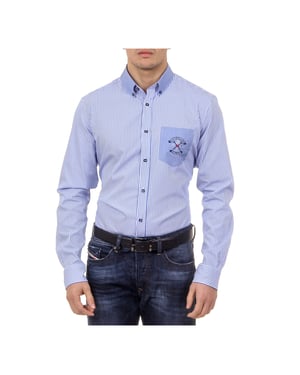 Ufford & Suffolk Polo Club Mens Shirt USC01 A1 BLUETTE