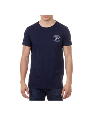Ufford & Suffolk Polo Club Mens T-Shirt Short Sleeves Round Neck US028 NAVY BLUE