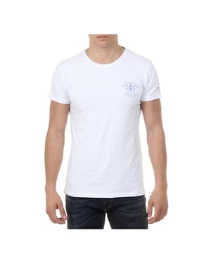 Ufford & Suffolk Polo Club Mens T-Shirt Short Sleeves Round Neck US028 WHITE
