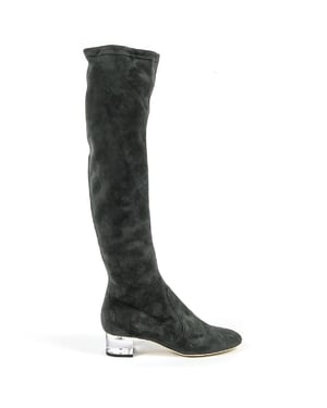 V 1969 Italia Womens High Boot 3123667 CAMOSCIO VERDE FERMO