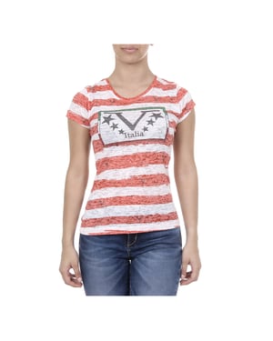 V 1969 Italia Womens T-shirt Short Sleeves Round Neck Multicolor CHARLOTTE