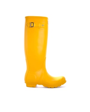 Dames Hunter Original Tall Wellington Laarzen in Geel