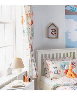 Woodland Pencil Pleat Curtains Multi
