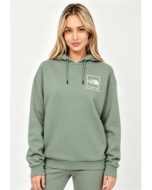 The North Face Womens Back New Fine Box Hoodie in Green