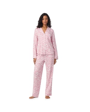 DKNY Long Sleeve Pyjama Set Pink Print