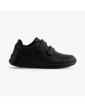 MARLING Unisex Leren School Sneakers Zwart