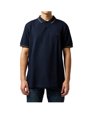 Fred Perry M3600 Twin Tipped Polo Shirt In Navy