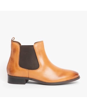 Shuperb PIPPA Womens Leather Chelsea Boots Tan