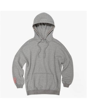 UGG SIMONE Womens Cotton Blend Boyfriend Hoodie Grey Heather