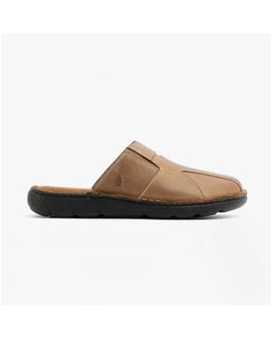 Hush Puppies CARSON Herrläderslippor Muler Oliv