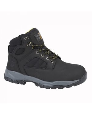 Grafters M292A Mens Nubuck Safety Ankle Boots Black