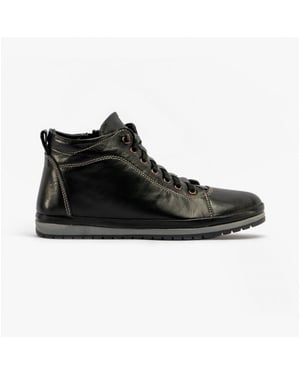 Lotus FRIDA Womens Leather Boots Black Leather