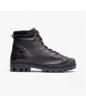 Joules NOA Womens Leather Boots True Black