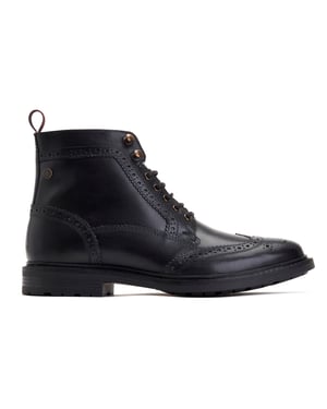 Base London DEALER Herenlaarzen Zwart