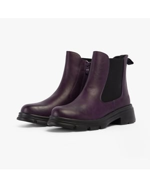 Heavenly Feet REMY Womens Chelsea Boots Purple