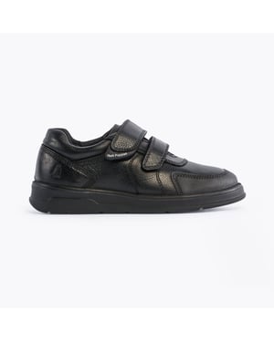 RYAN Boys Leather School Shoes Black