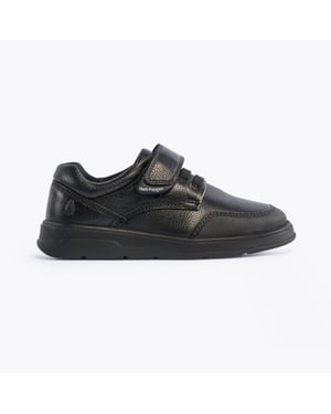 ROWAN Boys Leather School Shoes Black