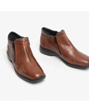 Rieker L3882-24 Womens Ankle Boots Nutmeg