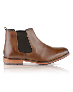 Silver Street London ARGYLL Mens Chelsea Boots Brown