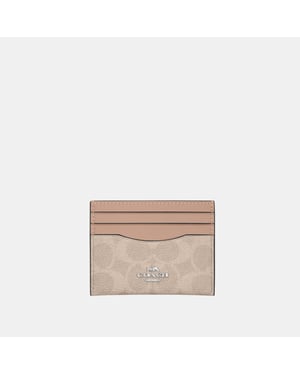 Slim ID Card Case in Signature Canvas