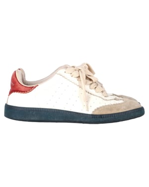 Isabel Marant Bryce Veterschoenen in Witte Leer en Suède