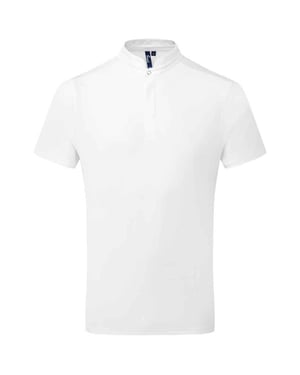 Premier Heren Essential Coolchecker koksshirt met korte mouwen (Wit)