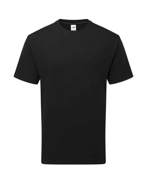 Fruit of the Loom Katoenen uniseks T-shirt voor volwassenen (Zwart)